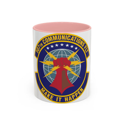 507th Communications Flight (U.S. Air Force) Accent Coffee Mug