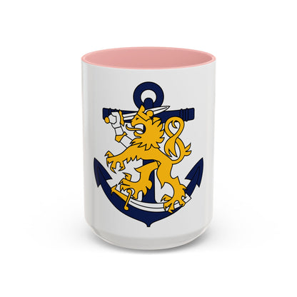 Coat of Arms of Finnish Navy - Accent Coffee Mug