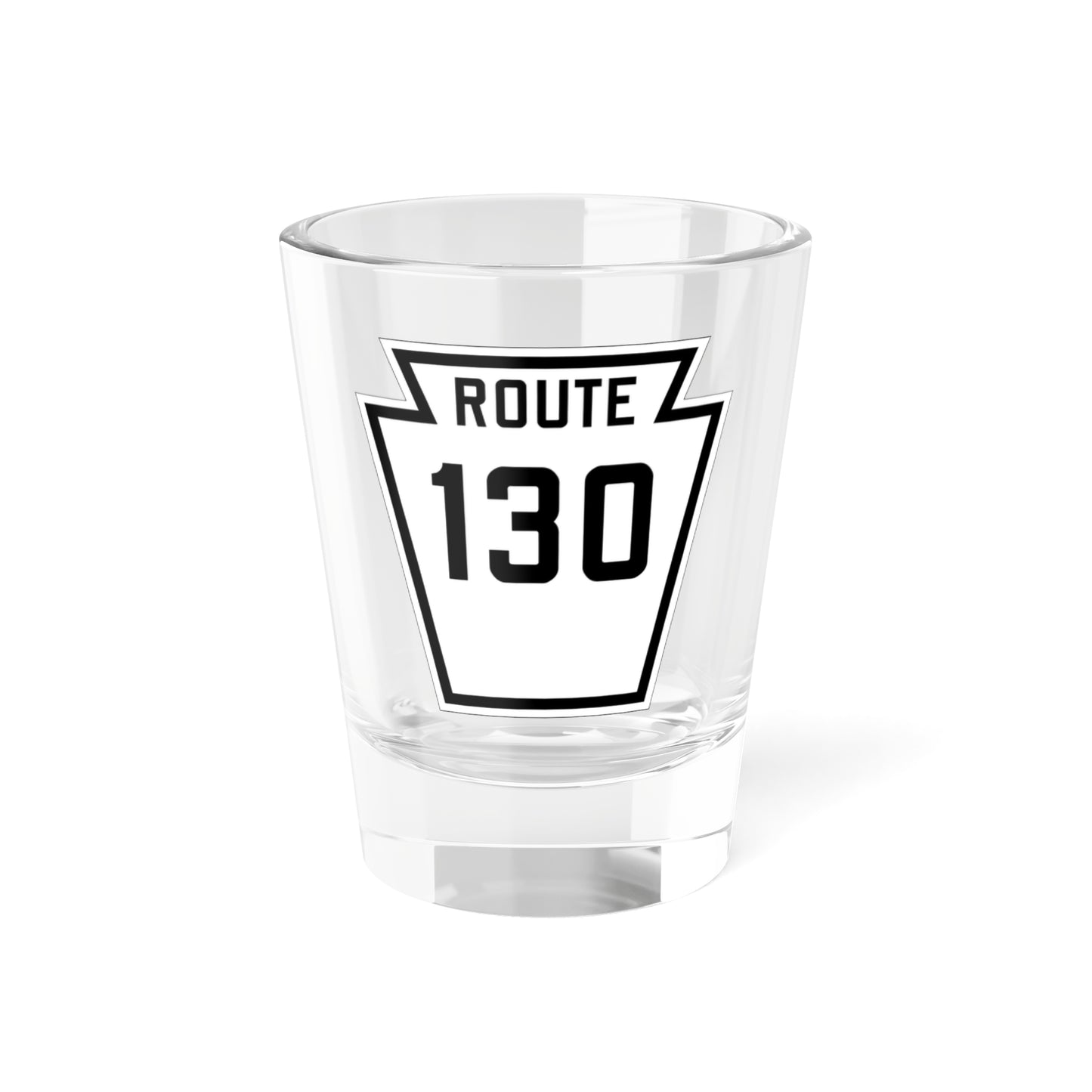 PA-130 1926 (Pennsylvania) (Road Sign) Shot Glass 1.5oz