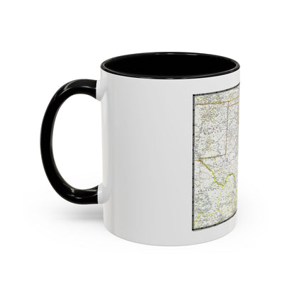 USA - South Central (1947) (Map) Accent Coffee Mug