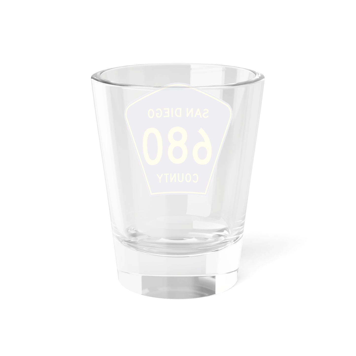 San Diego County 680 (California) (Road Sign) Shot Glass 1.5oz