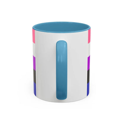 Genderfluidity Pride Flag - Accent Coffee Mug-Go Mug Yourself