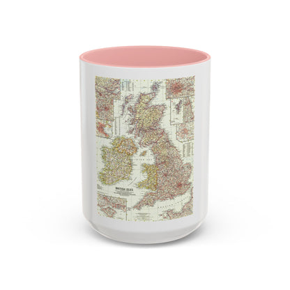 British Isles (1958) (Map) Accent Coffee Mug
