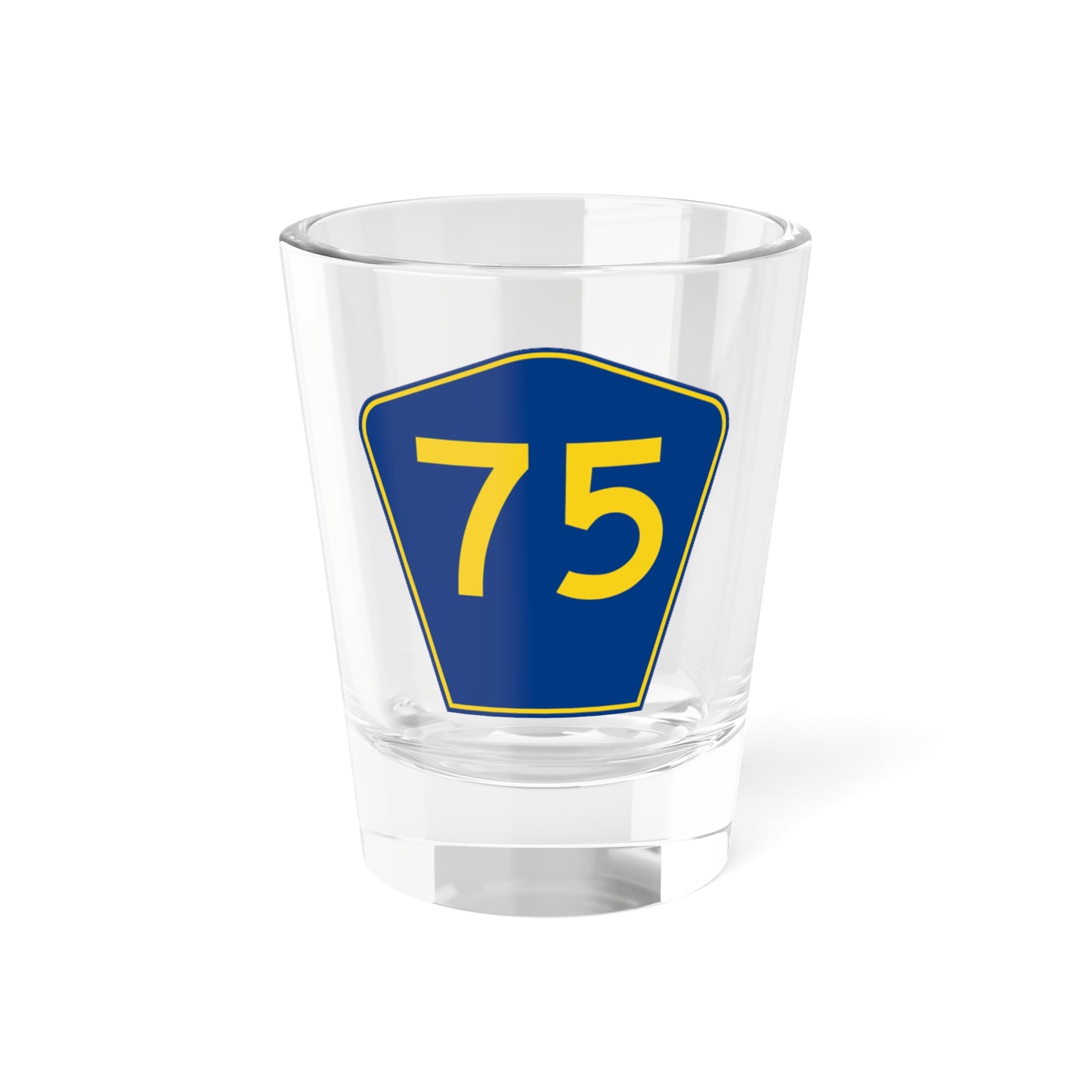 PR secondary 75 (Puerto Rico) (Road Sign) Shot Glass 1.5oz