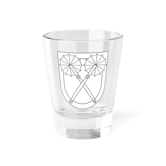 Johan Karlsson Färla IV vapen (Sweden) (Coat of Arms) Shot Glass 1.5oz