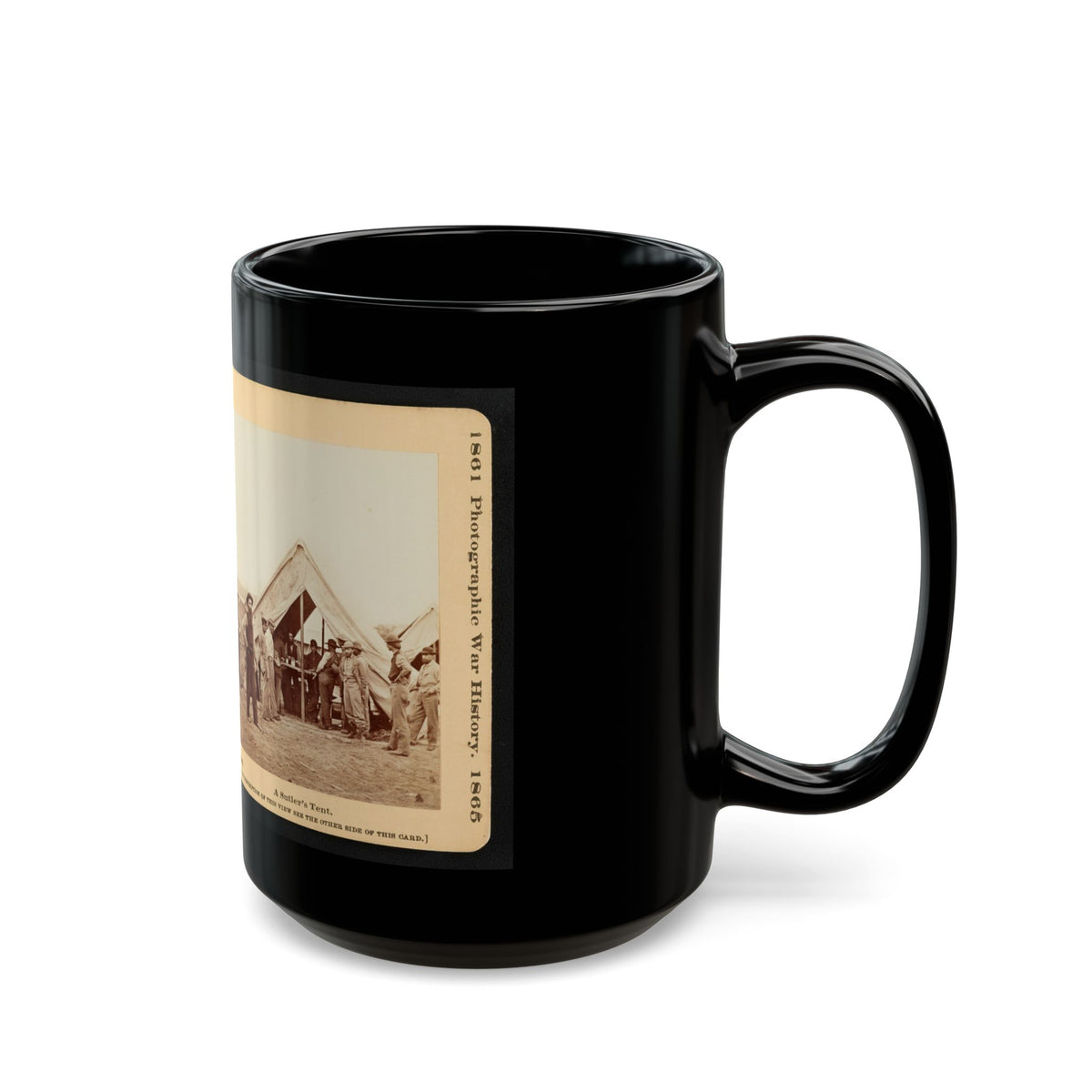 A Sutler's Tent (U.S. Civil War) Black Coffee Mug