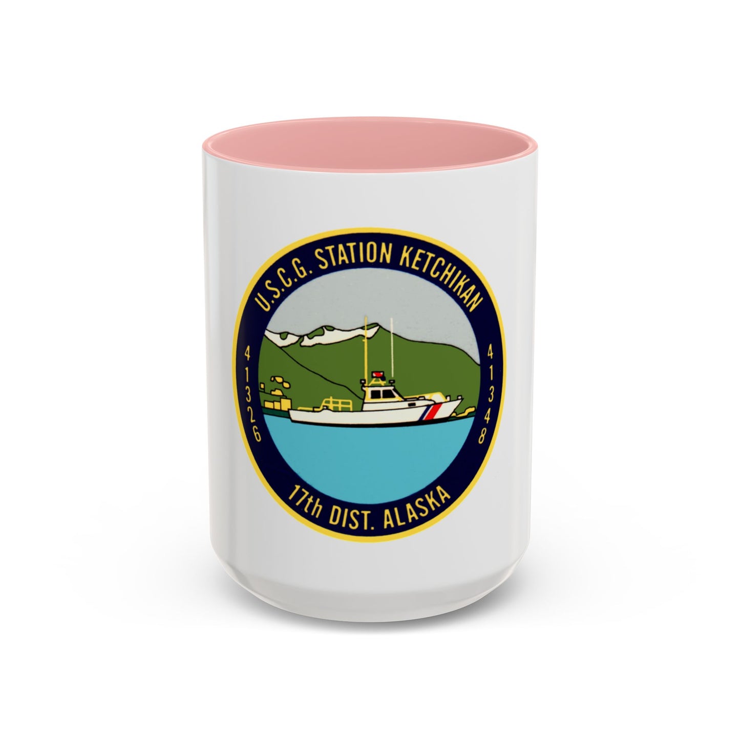 USCG Station Ketchikan 17th Dist (U.S. Coast Guard) Accent Coffee Mug