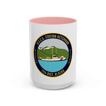 USCG Station Ketchikan 17th Dist (U.S. Coast Guard) Accent Coffee Mug