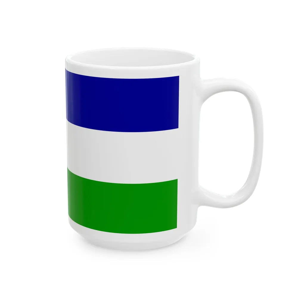 Flag of Una Sana Canton Bosnia and Herzegovina - White Coffee Mug-Go Mug Yourself