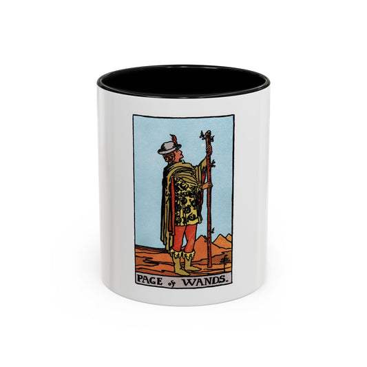 The Page of Wands (Tarot Card) Accent Coffee Mug