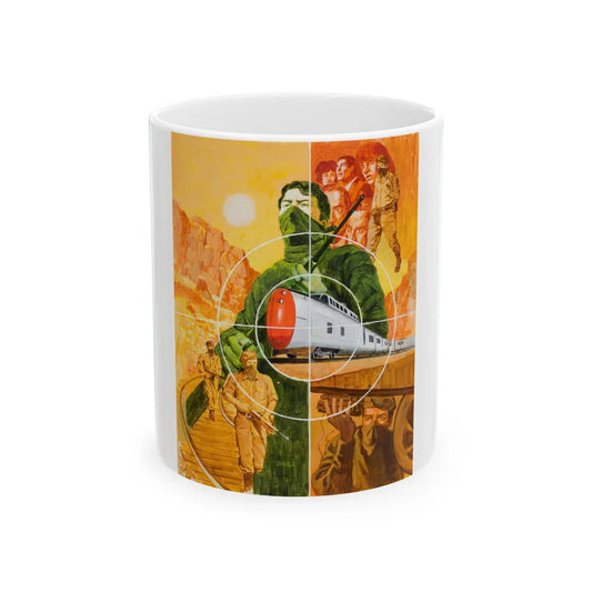 For Men Only, Men's magazine story illustration - White Coffee Mug-11oz-Go Mug Yourself