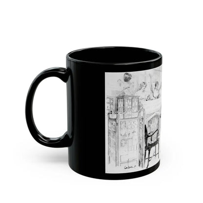 Hall of Beauties - Black Coffee Mug-Go Mug Yourself