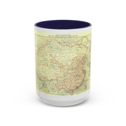 China and its Territories (1912) (Map) Accent Coffee Mug