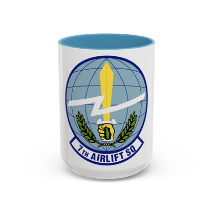 7th Airlift Squadron (U.S. Air Force) Accent Coffee Mug