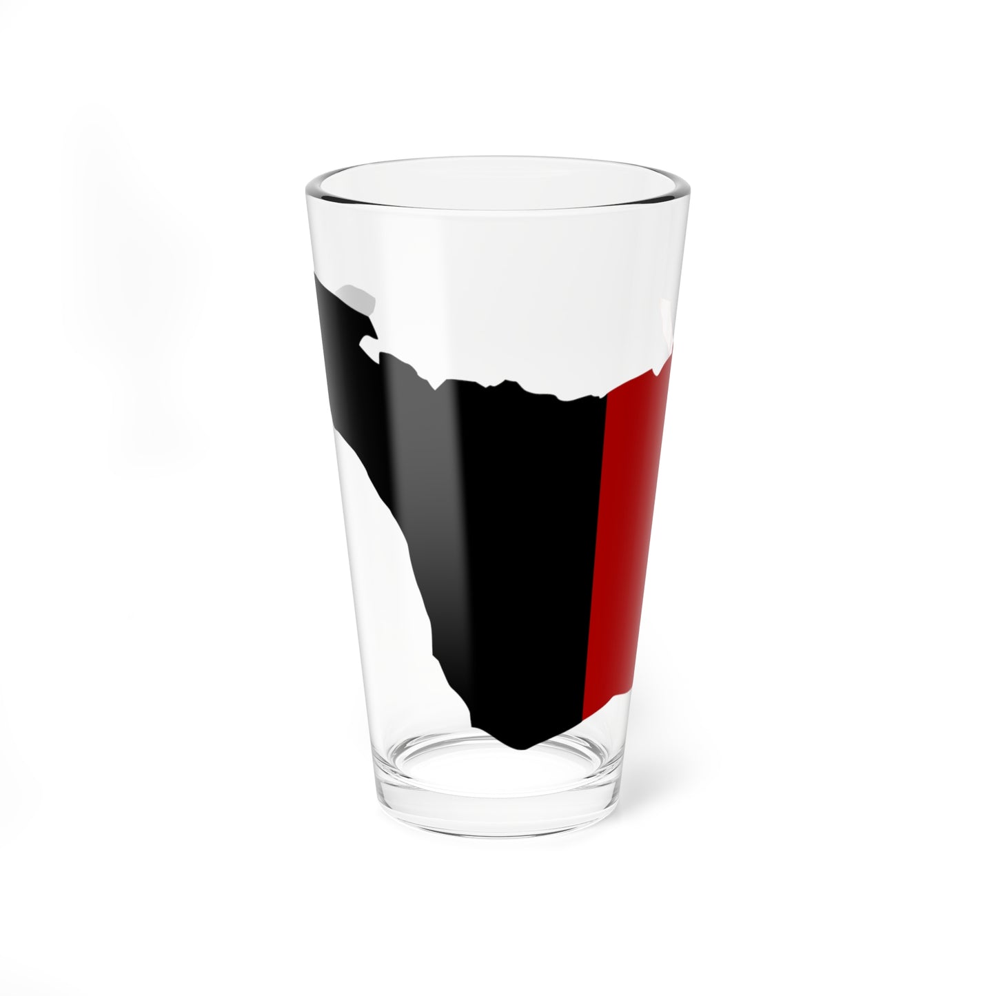 Flag map of Aosta (Italy) Pint Glass 16oz