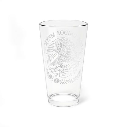Seal of the Government of Mexico linear (Mexico) (Coat of Arms) Pint Glass 16oz
