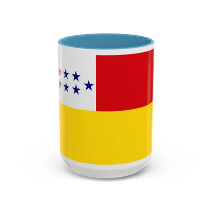 Flag of Chone Ecuador - Accent Coffee Mug-15oz-Light Blue-Go Mug Yourself