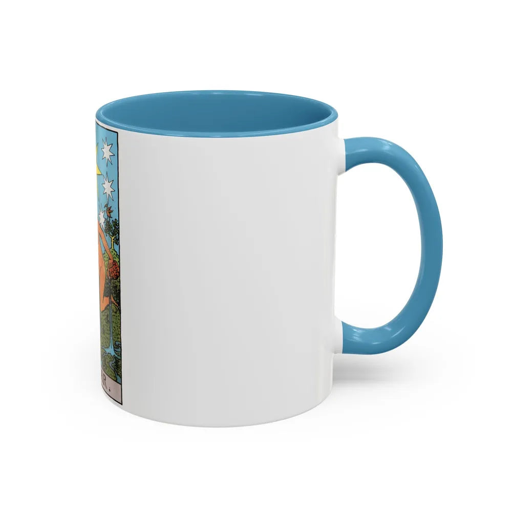 The Star (Tarot Card) Accent Coffee Mug-Go Mug Yourself