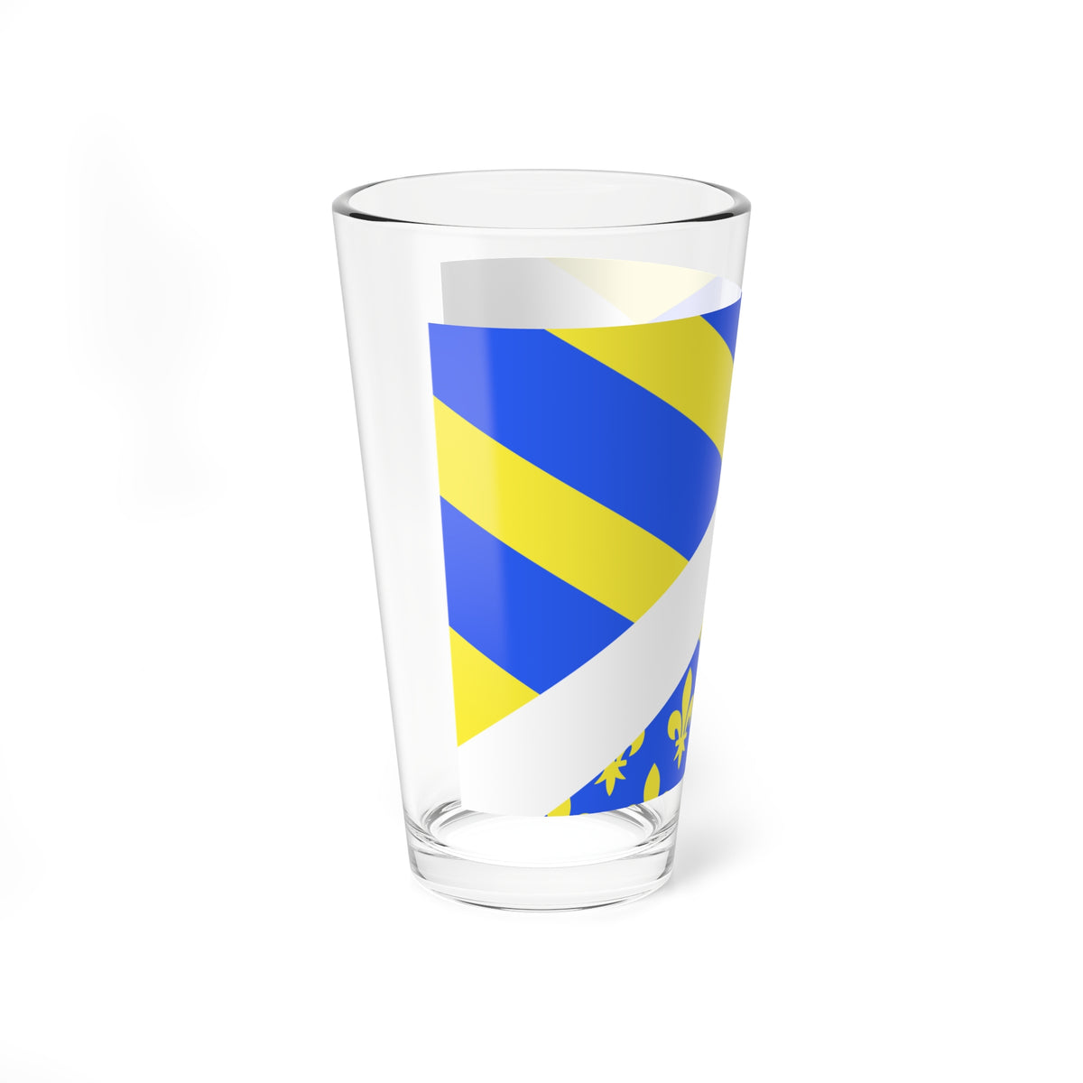 Drapeau fr departement Oise (France) Pint Glass 16oz