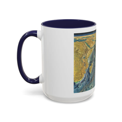 Indian Ocean Floor (1967) (Map) Accent Coffee Mug