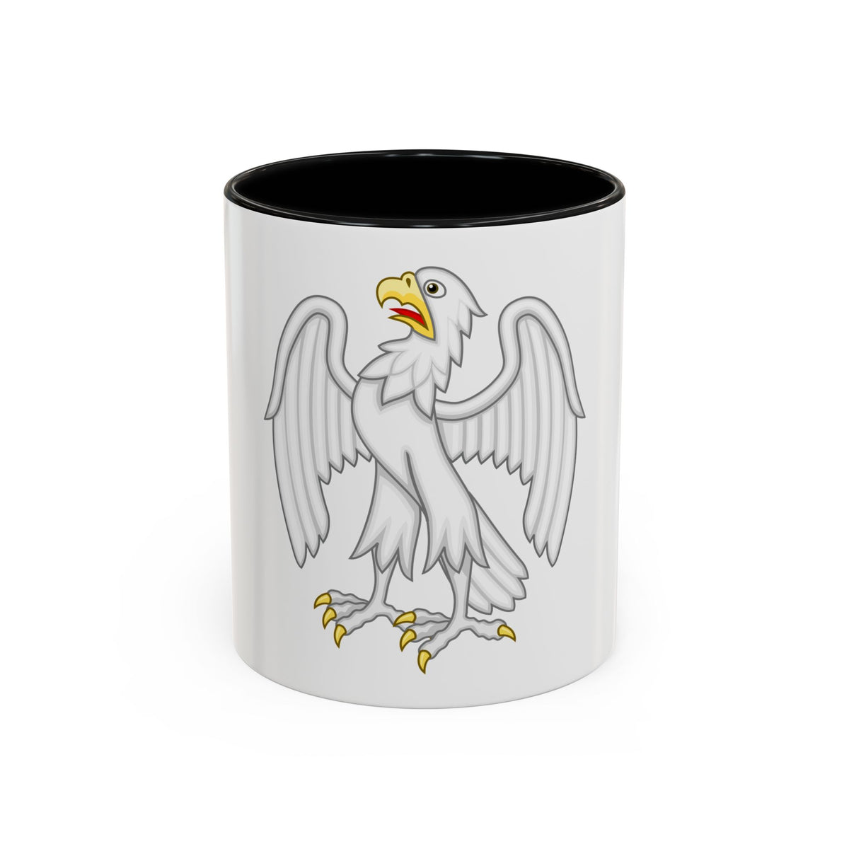 Silver Falcon Badge of Edward III - Accent Coffee Mug