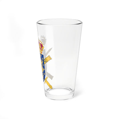 Överkommendanten i Stockholm vapen (Sweden) (Coat of Arms) Pint Glass 16oz