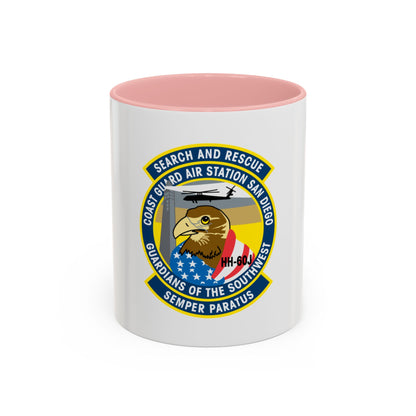 USCG Air Station San Diego Search and Resue (U.S. Coast Guard) Accent Coffee Mug
