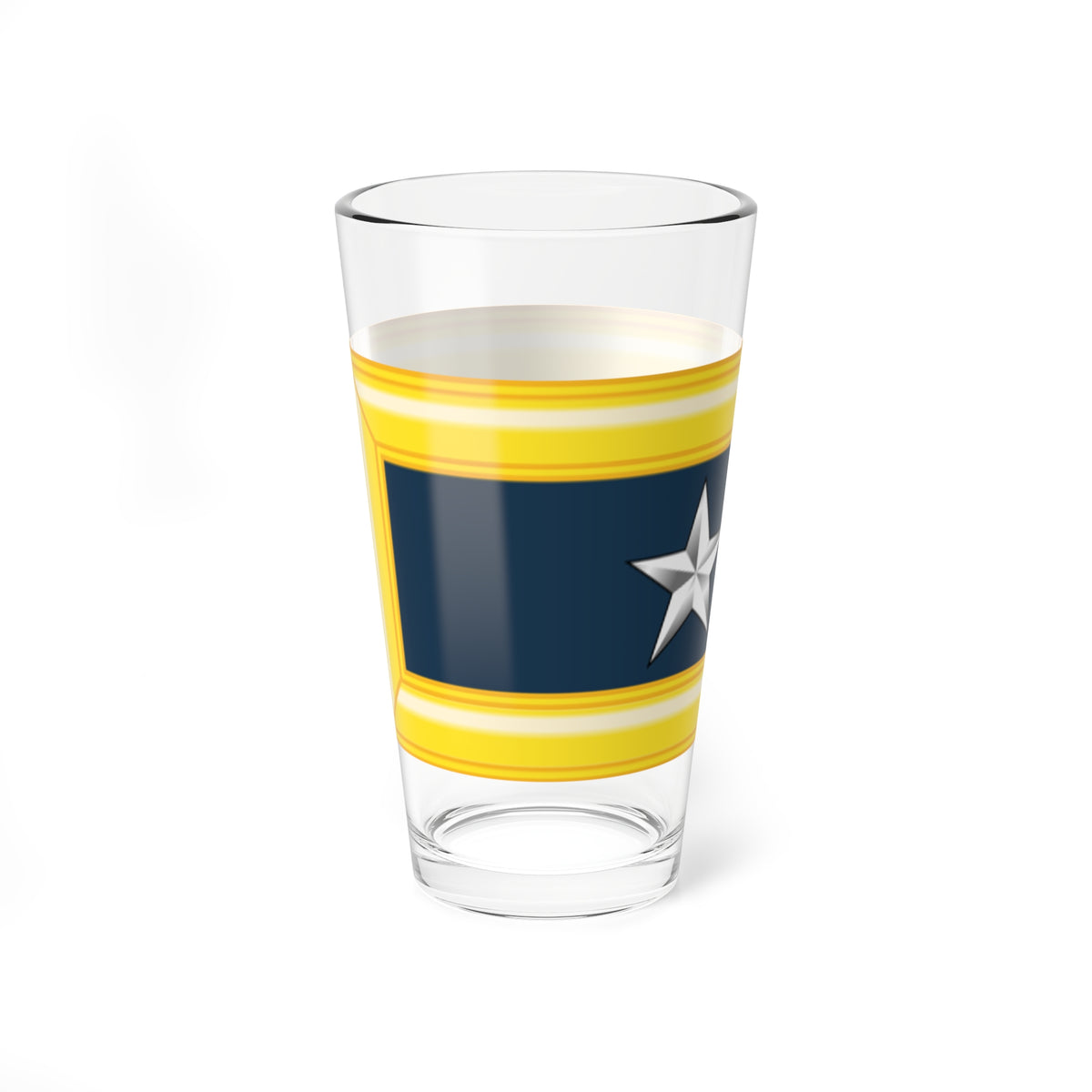 Army USA OF 07 (United States) (Military Rank) Pint Glass 16oz
