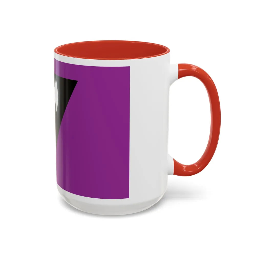 Labrys Lesbian Pride Flag - Accent Coffee Mug-Go Mug Yourself