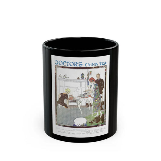 Doctor's china tea, advertisement, 1924 - Black Coffee Mug-11oz-Go Mug Yourself