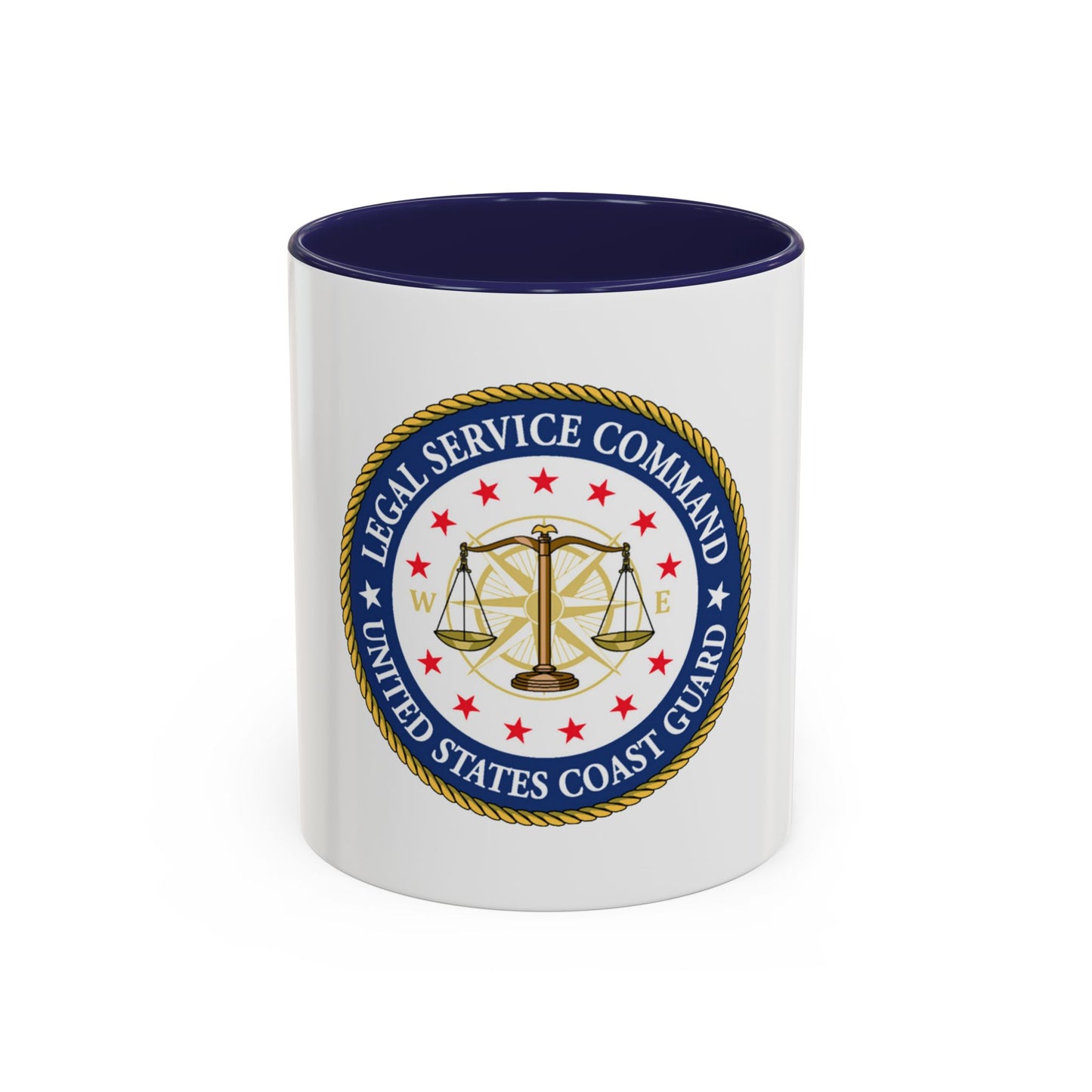 USCG Legal Service Command (U.S. Coast Guard) Accent Coffee Mug