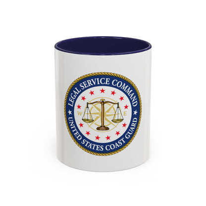USCG Legal Service Command (U.S. Coast Guard) Accent Coffee Mug