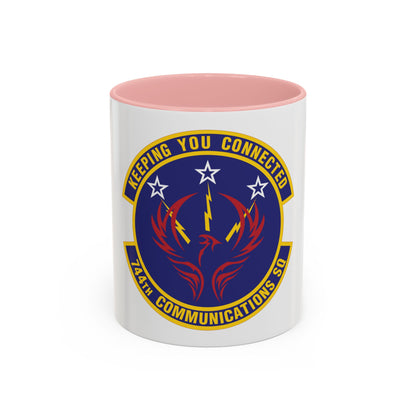 744th Communications Squadron (U.S. Air Force) Accent Coffee Mug