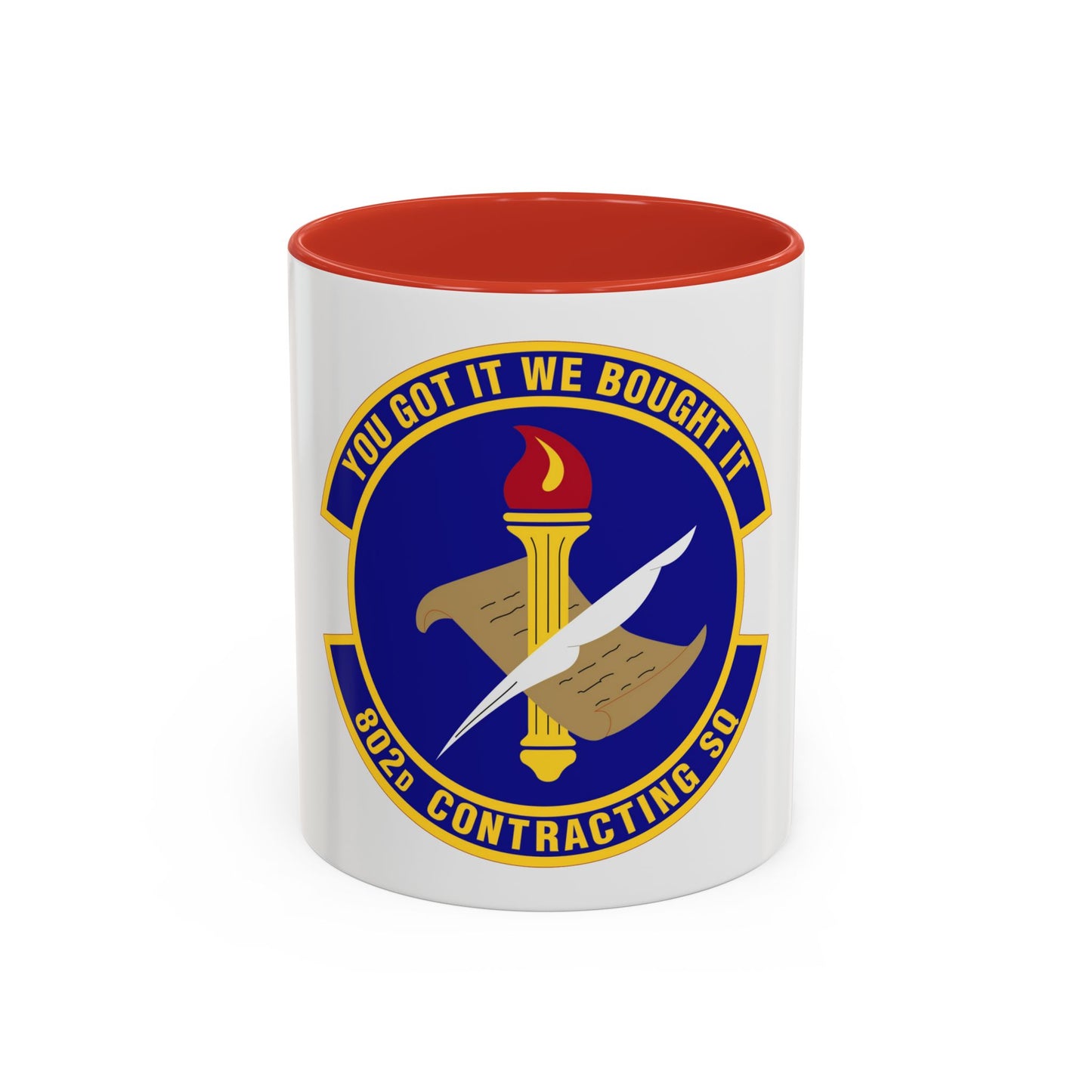 802d Contracting Squadron (U.S. Air Force) Accent Coffee Mug