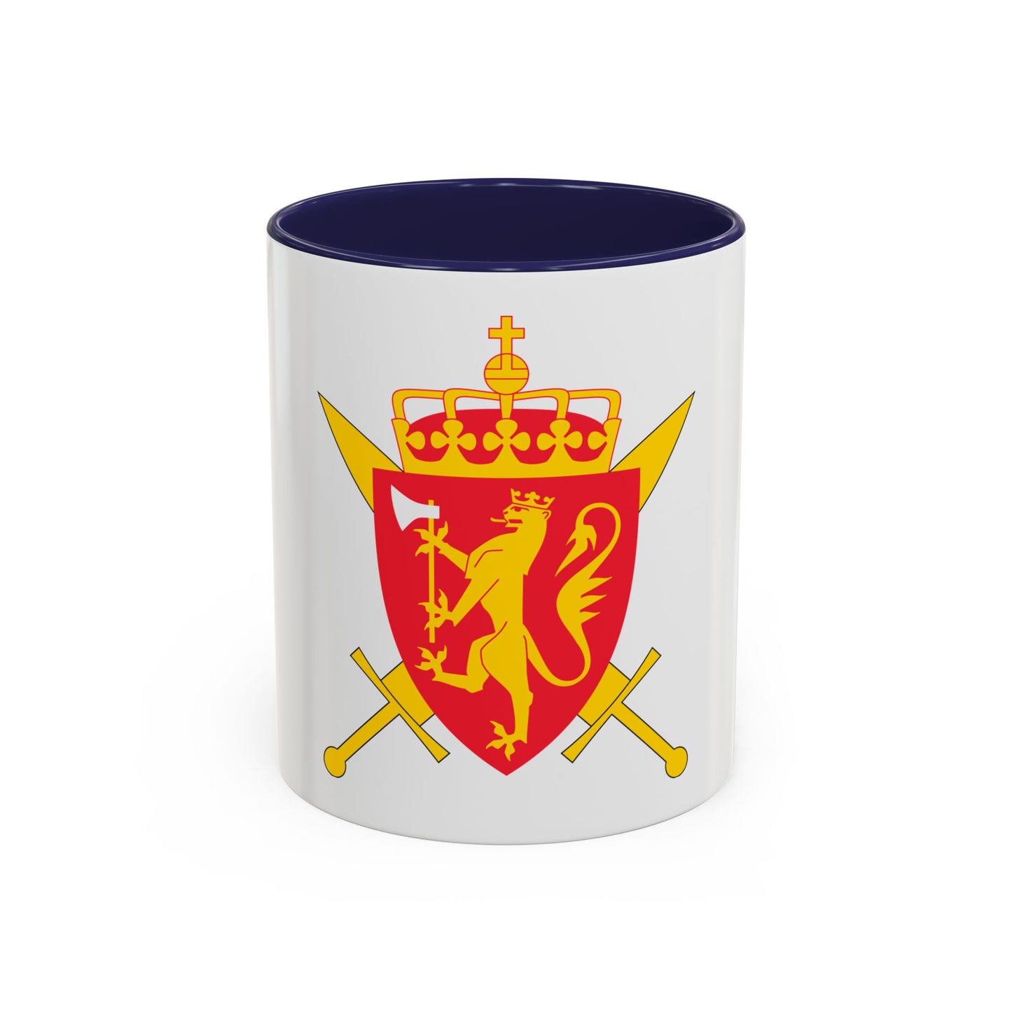 Coat of arms of the Norwegian Armed Forces - Accent Coffee Mug