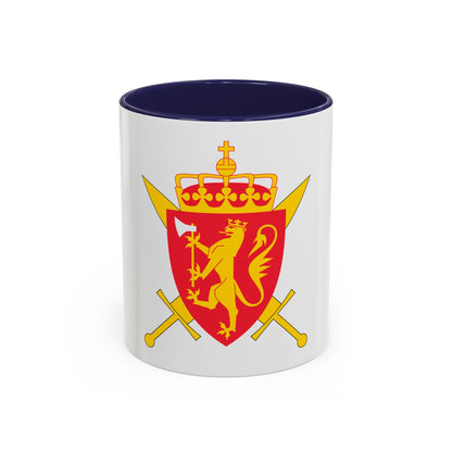 Coat of arms of the Norwegian Armed Forces - Accent Coffee Mug