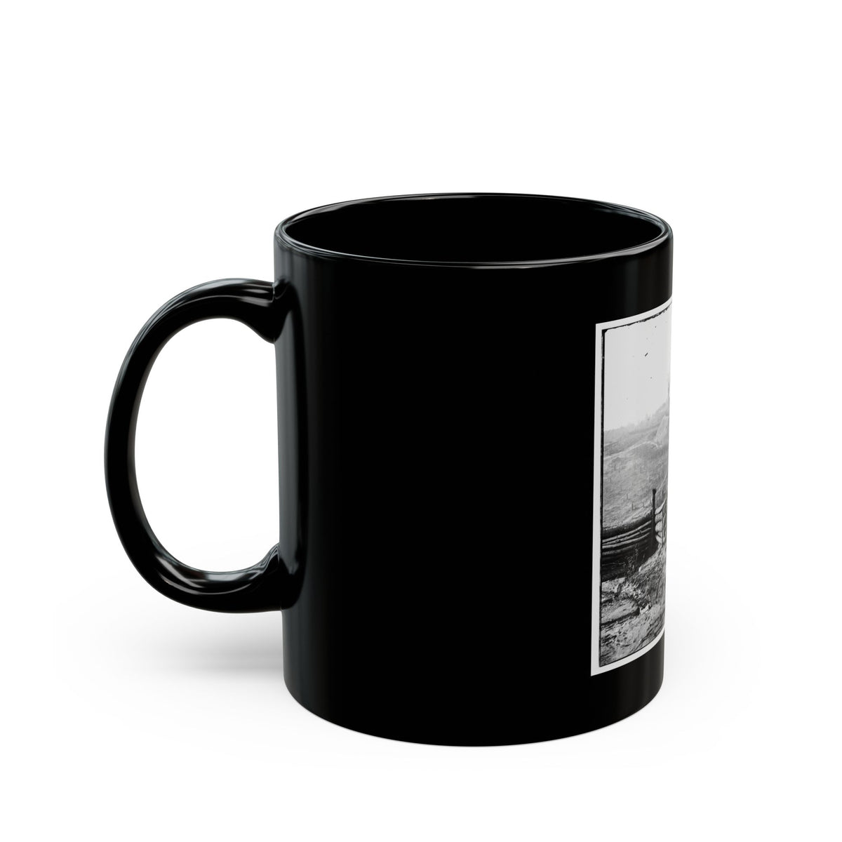 Bermuda Hundred, Va. Federal Earthworks On Left Of The Line, Near Point Of Rocks (U.S. Civil War) Black Coffee Mug