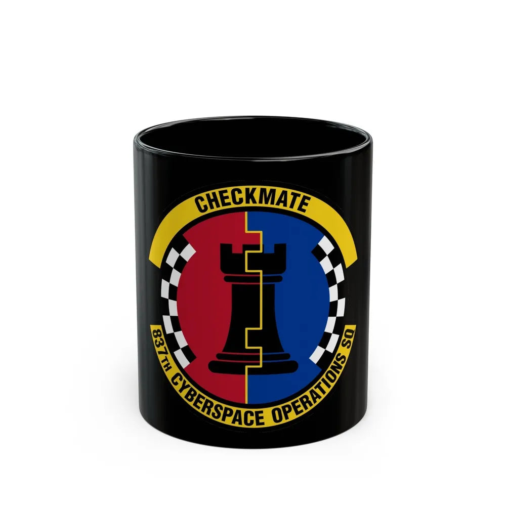 837 Cyberspace Operations Squadron ACC (U.S. Air Force) Black Coffee Mug-11oz-Go Mug Yourself