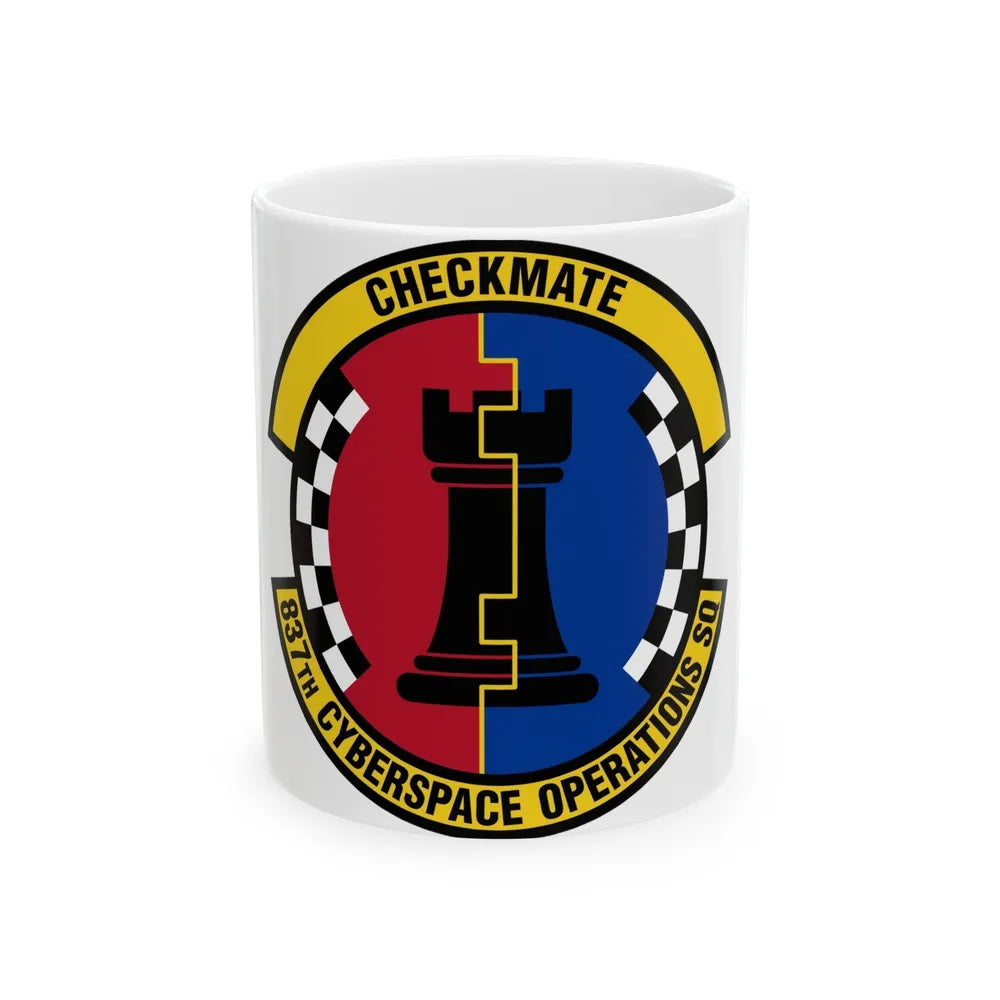 837 Cyberspace Operations Squadron ACC (U.S. Air Force) White Coffee Mug-11oz-Go Mug Yourself