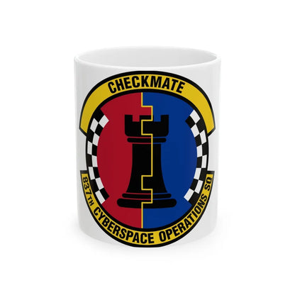 837 Cyberspace Operations Squadron ACC (U.S. Air Force) White Coffee Mug-11oz-Go Mug Yourself