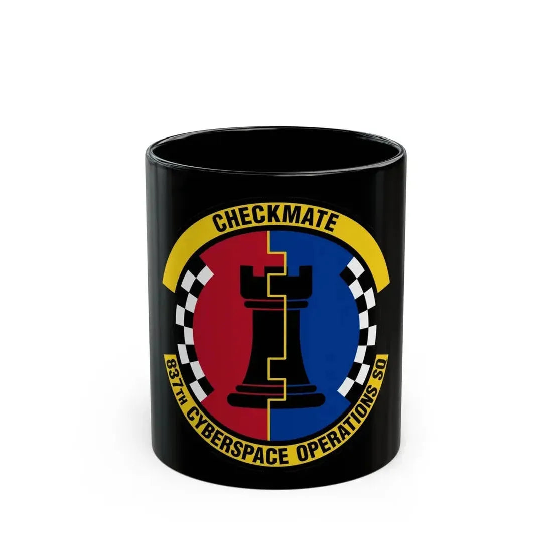 837 Cyberspace Operations Squadron ACC (U.S. Air Force) Black Coffee Mug 11oz - Go Mug Yourself
