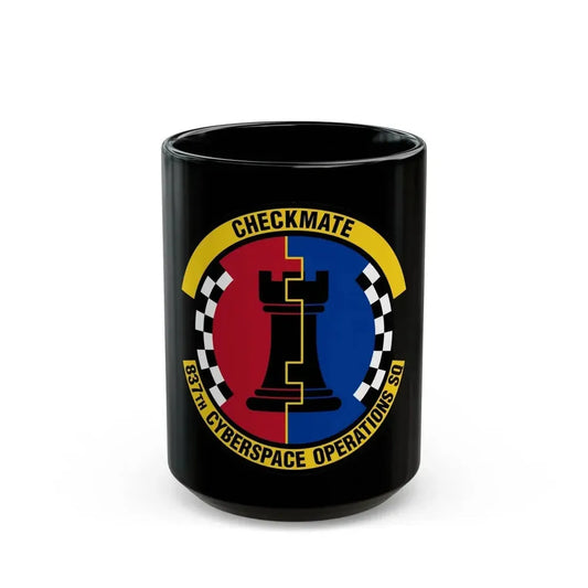 837 Cyberspace Operations Squadron ACC (U.S. Air Force) Black Coffee Mug 15oz - Go Mug Yourself