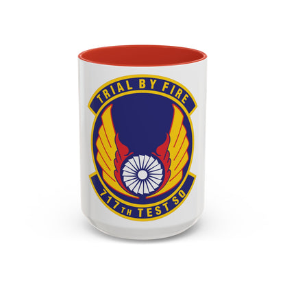 717th Test Squadron (U.S. Air Force) Accent Coffee Mug