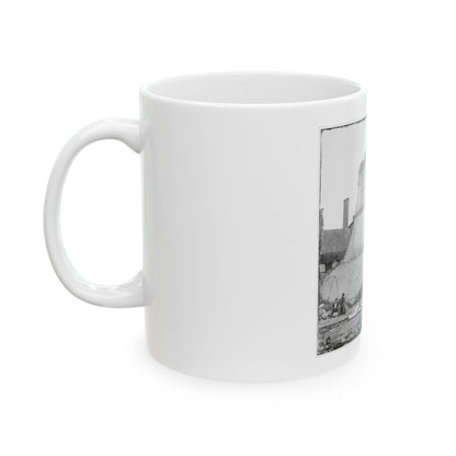 Richmond, Va. Ruins Of The Exchange Bank (Main Street) With The Facade Nearly Intact (U.S. Civil War) White Coffee Mug