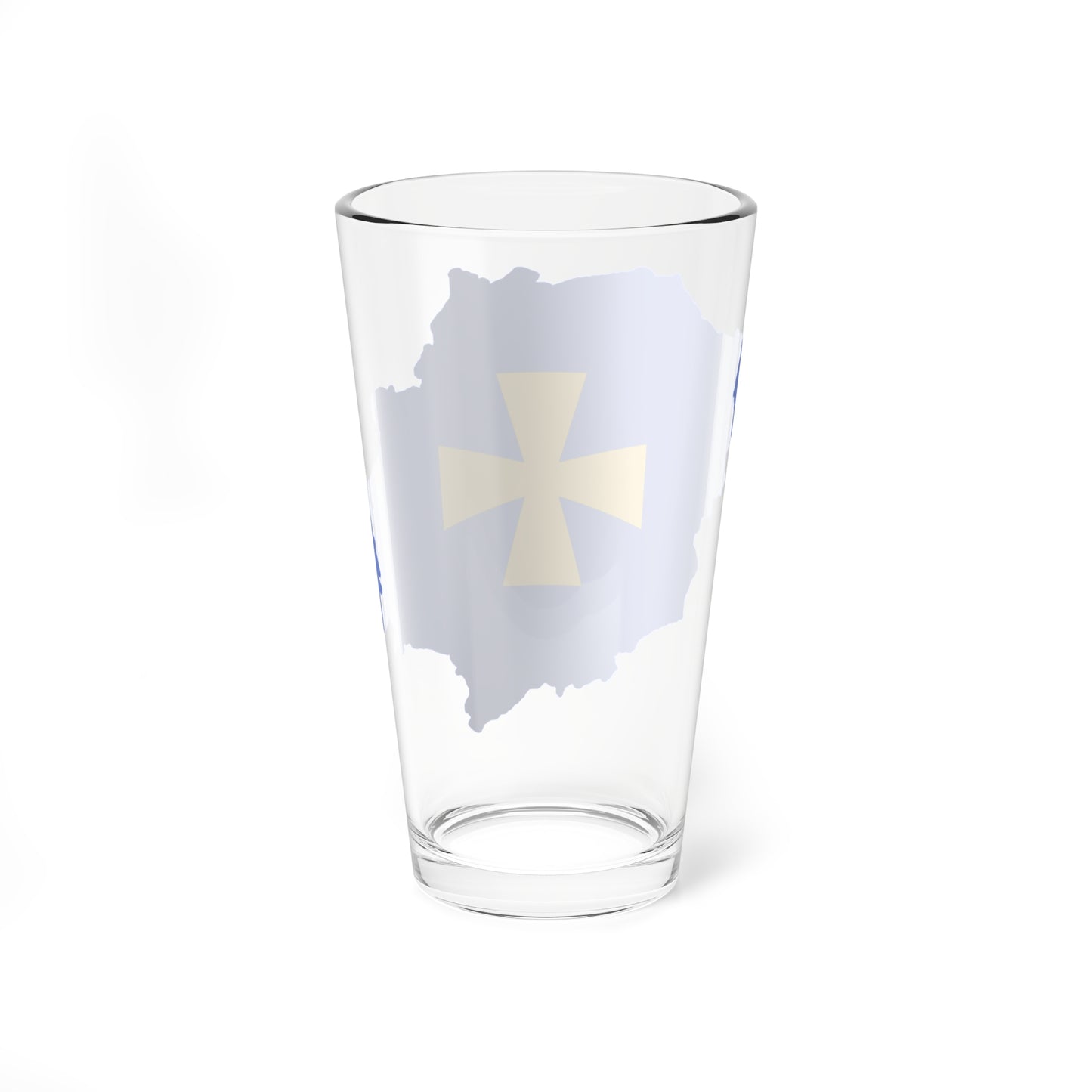 Flag-map of Poltava Oblast (Ukraine) Pint Glass 16oz