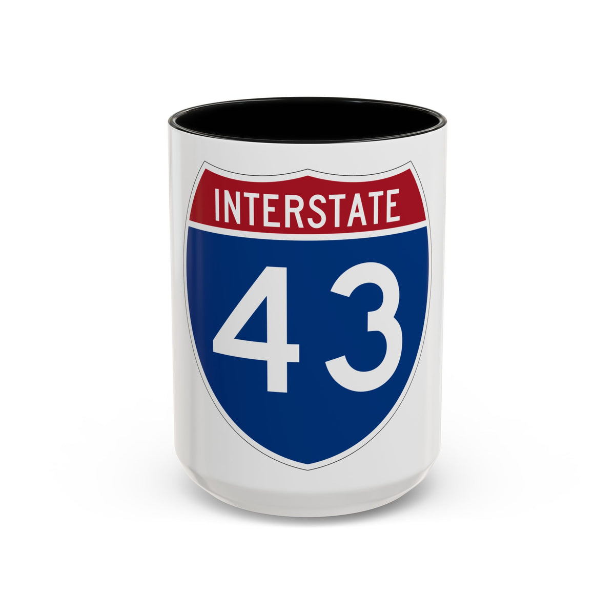 Interstate 43 (U.S. Highways) Accent Coffee Mug