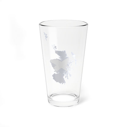 Flag map of Scotland (Scotland) Pint Glass 16oz