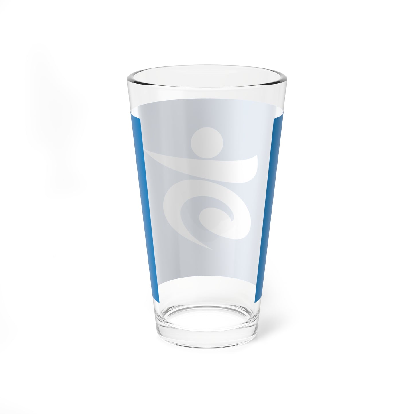 Flag of Takaoka Toyama Blue version (Japan) Pint Glass 16oz