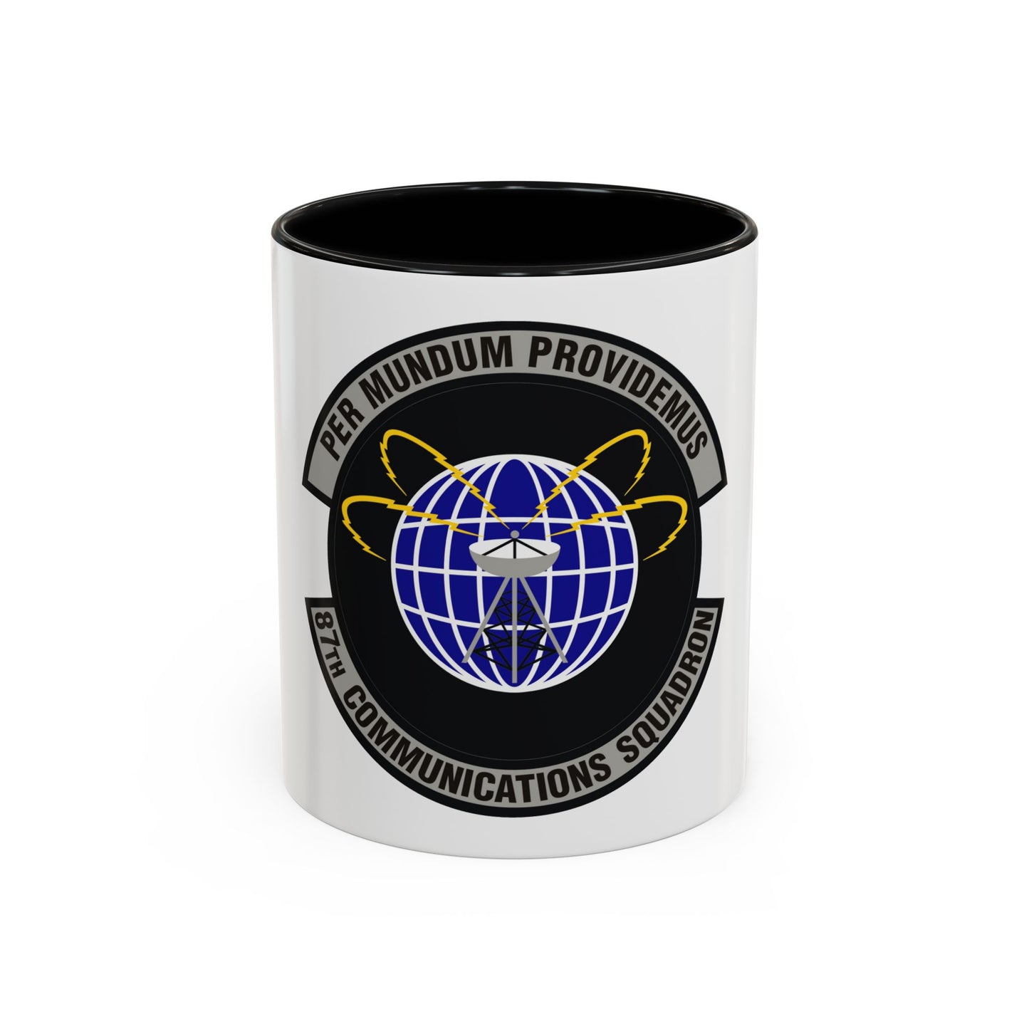 87th Communications Squadron (U.S. Air Force) Accent Coffee Mug