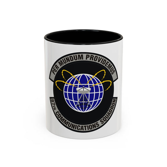 87th Communications Squadron (U.S. Air Force) Accent Coffee Mug